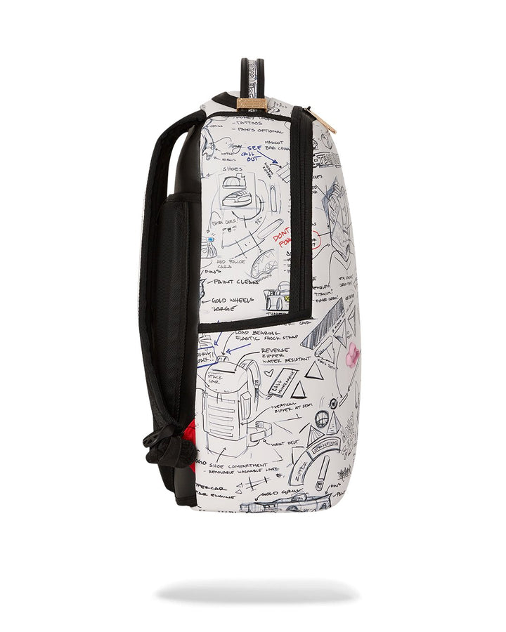 Unisex Limited Edition White THE DAILY DOODLE DLXSV BACKPACK