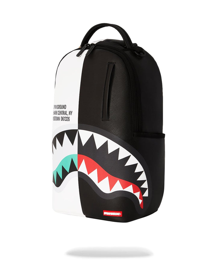 Unisex Limited Edition Black and White SHARK CENTRAL REFLEX DLXSV BACKPACK