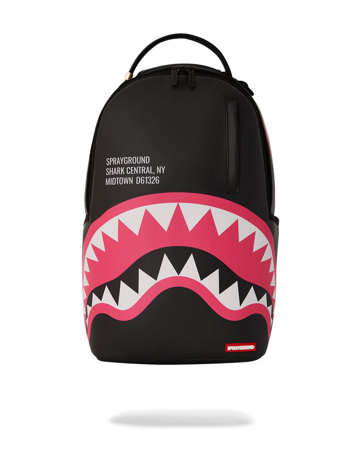 Unisex Limited Edition Black and Pink SHARK CENTRAL SORBET DLXSV BACKPACK