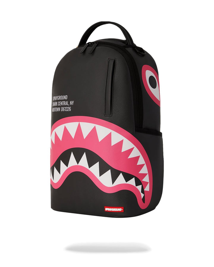 Unisex Limited Edition Black and Pink SHARK CENTRAL SORBET DLXSV BACKPACK