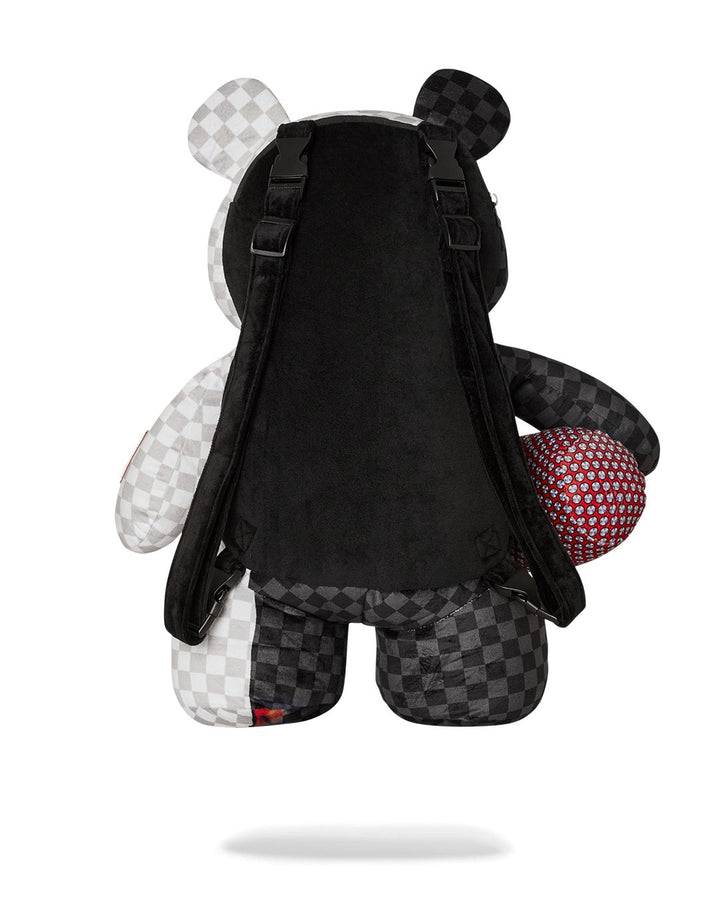 Unisex Limited Edition Black and White RING OF FIRE MONEYBEAR TEDDYBEAR BACKPACK