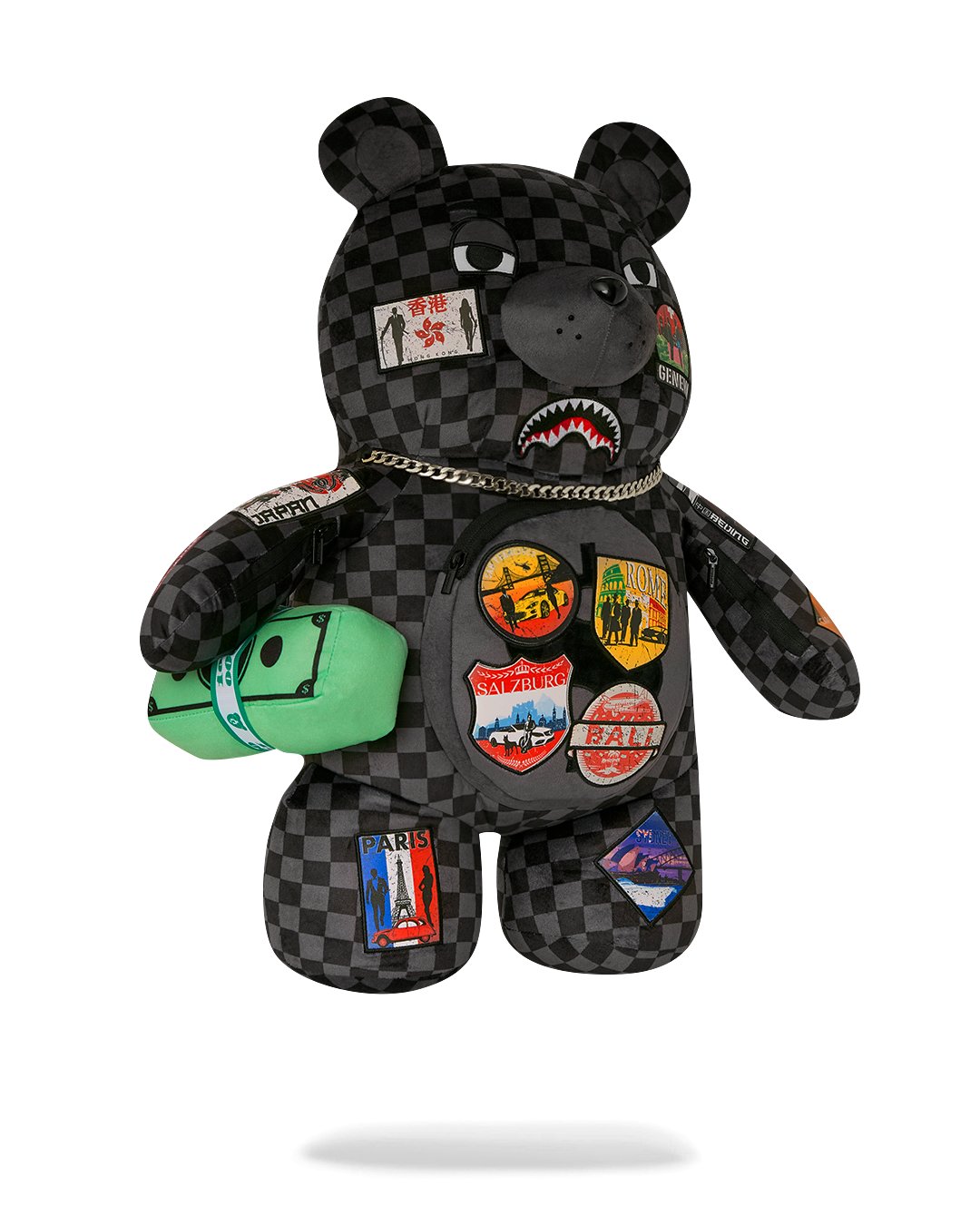 Unisex Limited Edition Multi GLOBAL MOGUL UNLIMITED MILES MONEYBEAR TEDDYBEAR BACKPACK