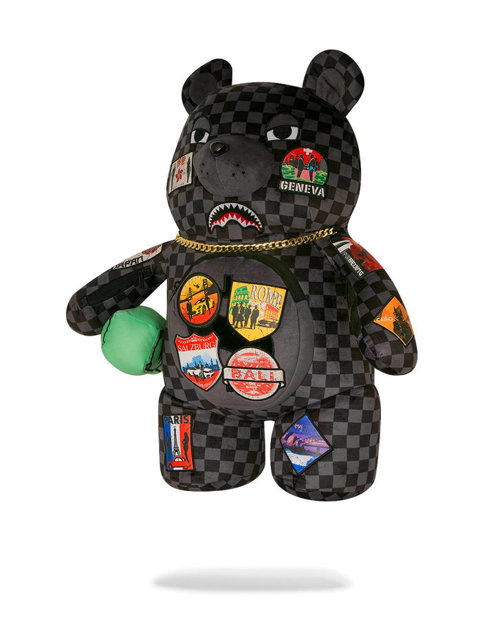 Unisex Limited Edition Multi GLOBAL MOGUL UNLIMITED MILES MONEYBEAR TEDDYBEAR BACKPACK