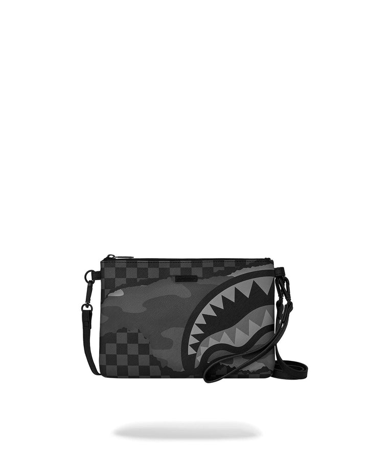 Unisex Limited Edition Black 3AM RIPTIDE CROSSOVER CLUTCH W/ SHOULDER STRAP