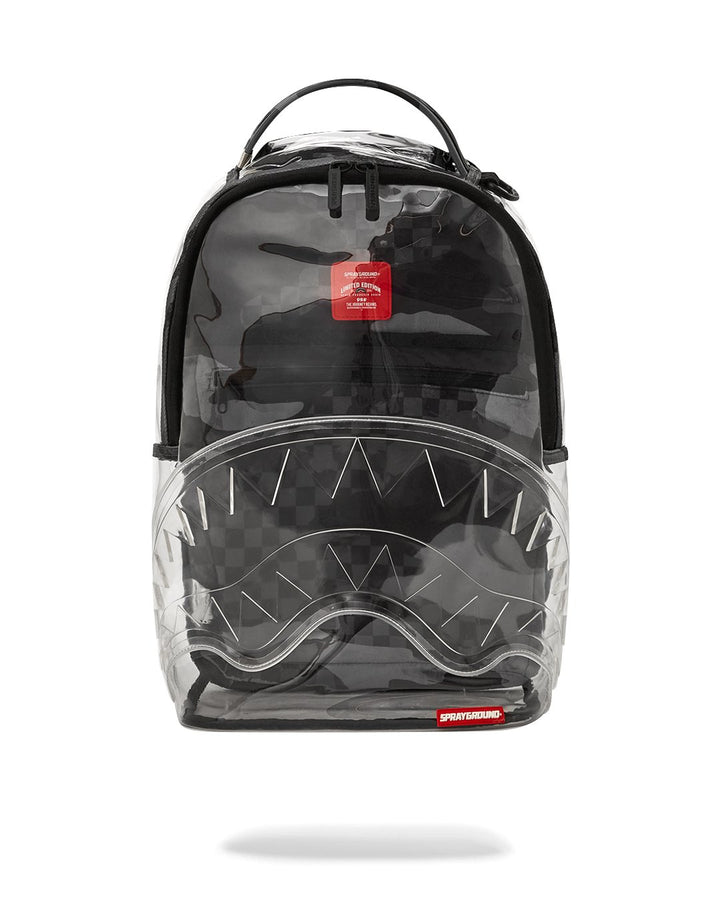 Unisex Limited Edition Transparent Grey CLEAR AS NIGHT - CLEAR DLX BACKPACK