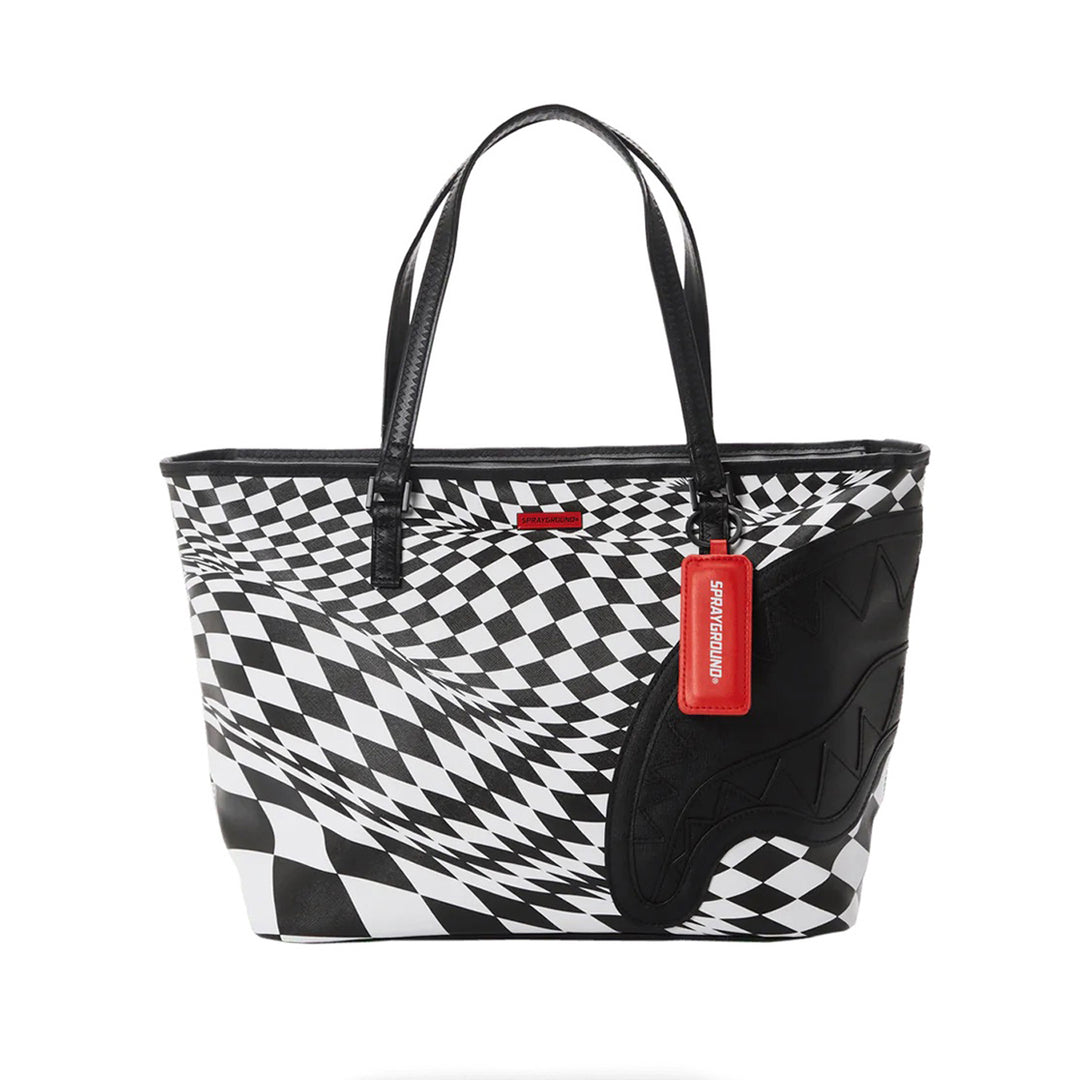 Limited Edition Trippy Check Tote For Women - 910T3656NSZ