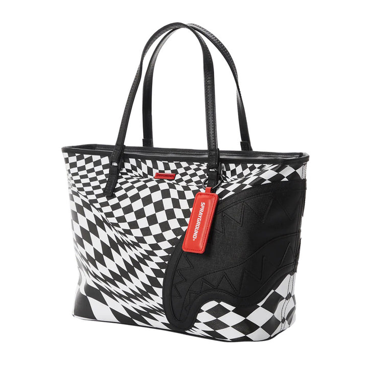 Limited Edition Trippy Check Tote For Women - 910T3656NSZ