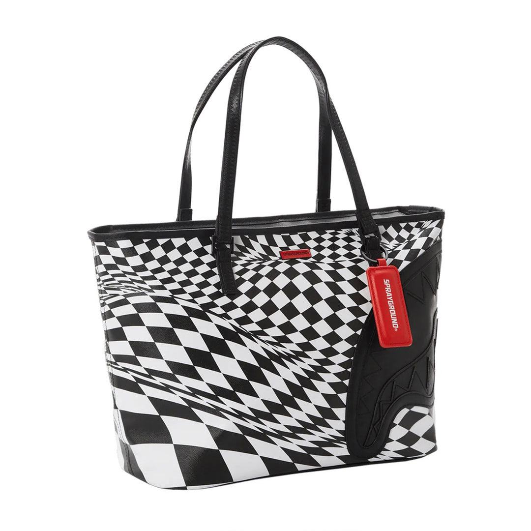Limited Edition Trippy Check Tote For Women - 910T3656NSZ