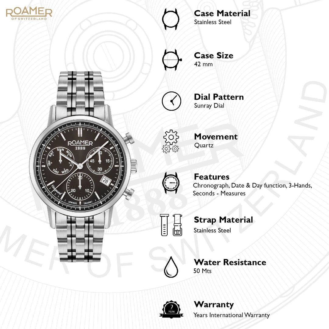 Vanguard Chrono II Quartz Men's Watch -  975819 41 55 90