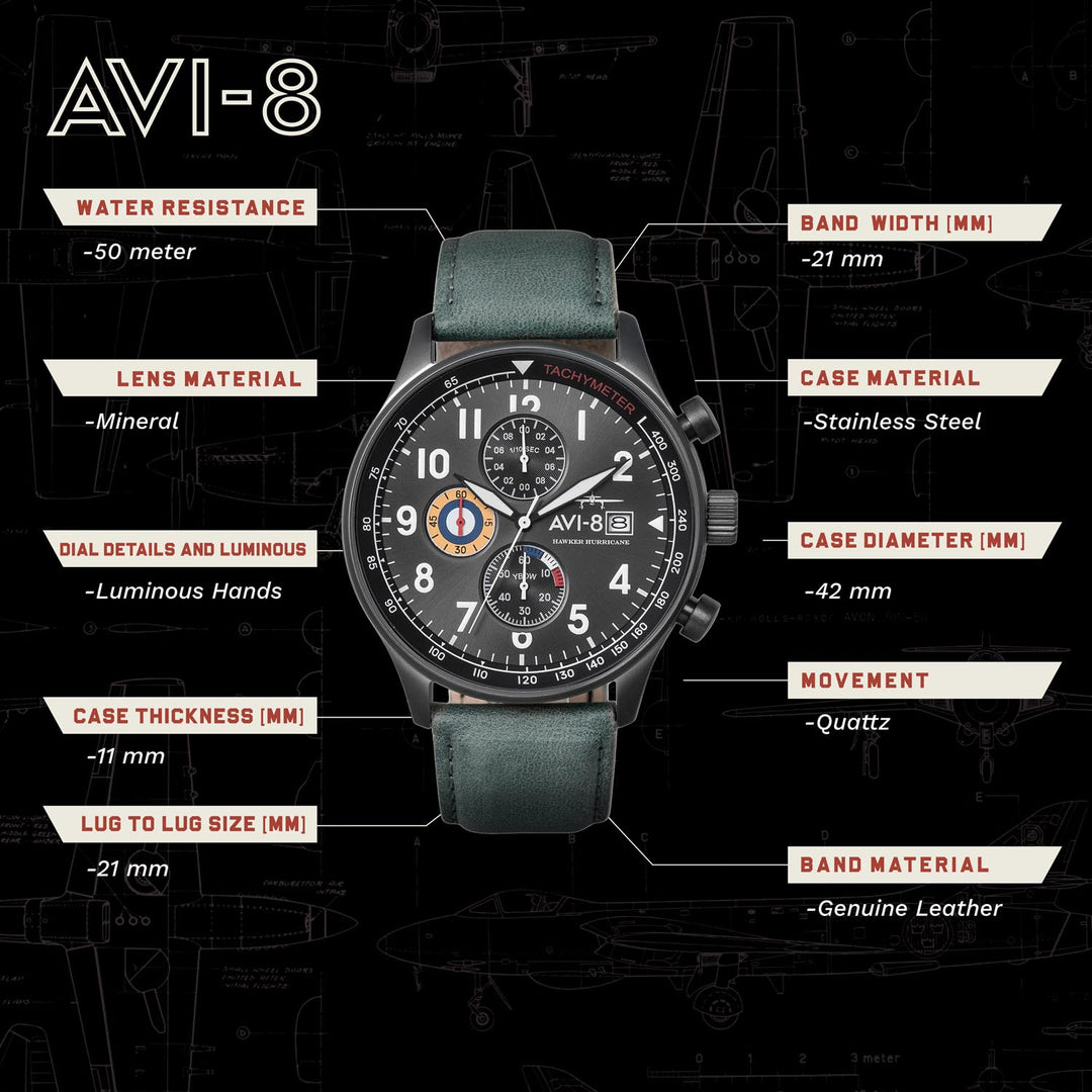 Hawker Hurricane Chronograph Men's Watch - AV-4011-0D