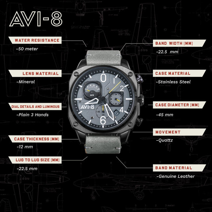 Hawker Hunter Chronograph Men's Watch - AV-4052-03
