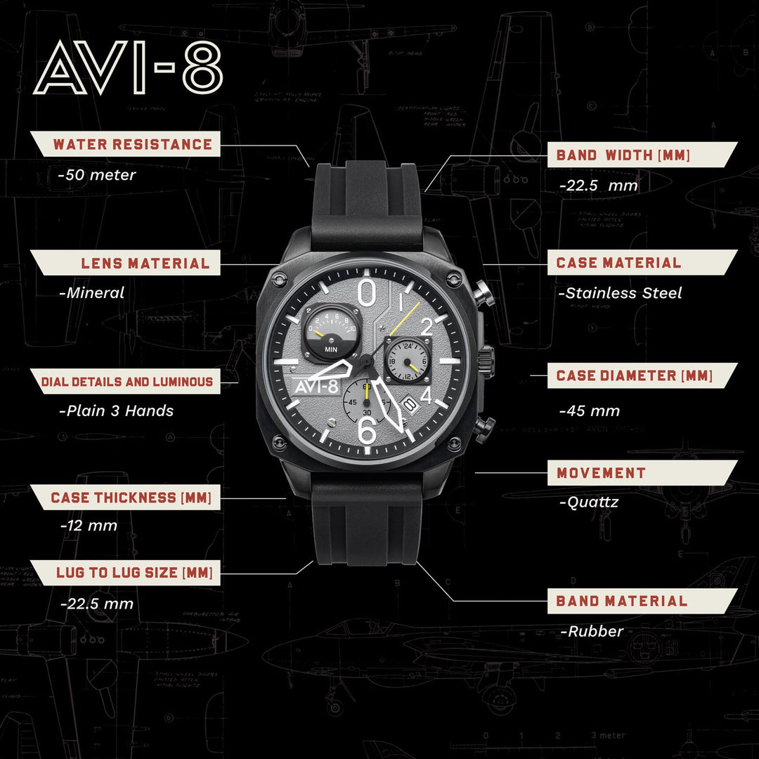 Hawker Hunter Chronograph Men's Watch - AV-4052-R1