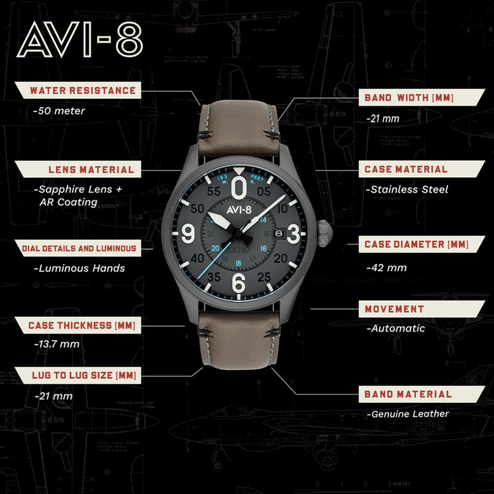 Spitfire Automatic Men's Watch - AV-4090-04