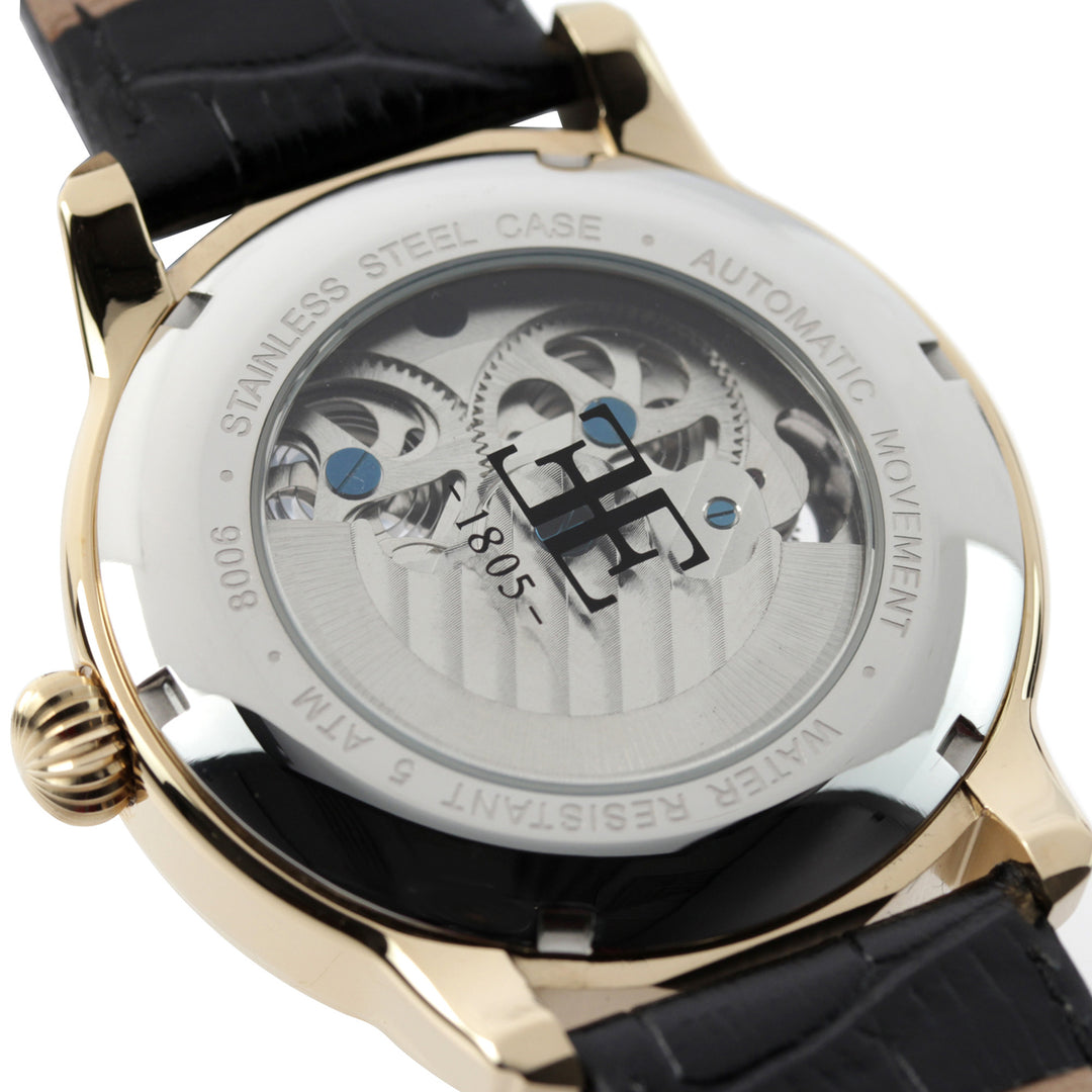 Longitude Skeleton Automatic Dual Time Men's Watch - ES-8006-05