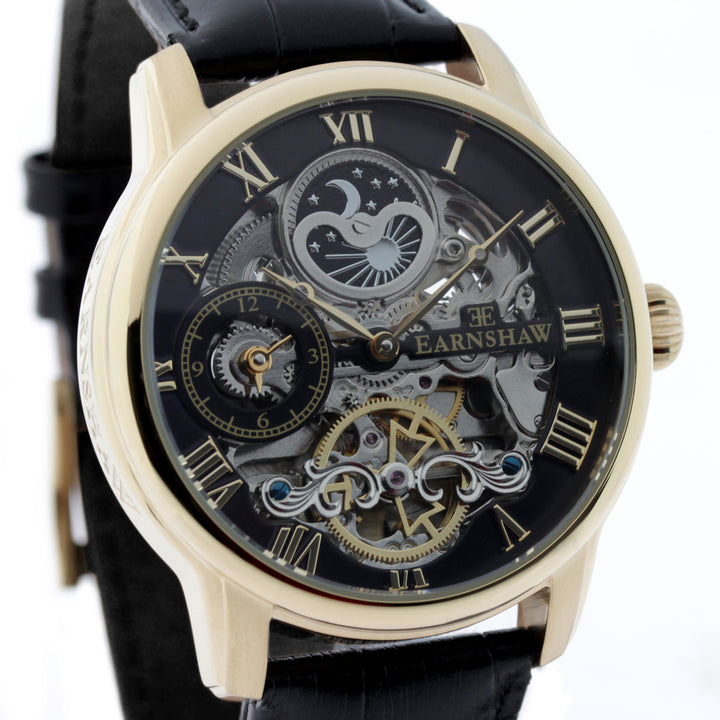 Longitude Skeleton Automatic Dual Time Men's Watch - ES-8006-05