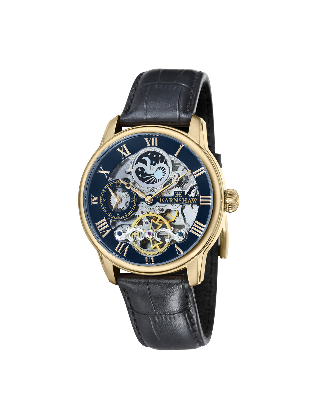 Longitude Skeleton Automatic Dual Time Men's Watch - ES-8006-05