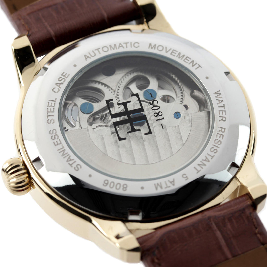 Longitude Skeleton Automatic Dual Time Men's Watch - ES-8006-06