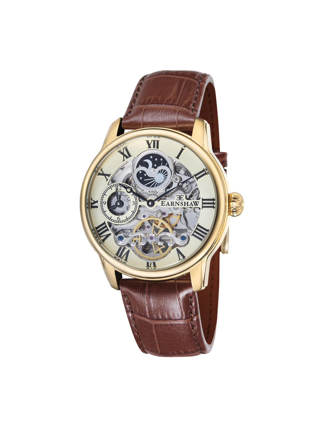 Longitude Skeleton Automatic Dual Time Men's Watch - ES-8006-06