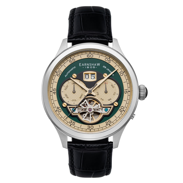 Baron Grand Date Calendar Open Heart Automatic Multifunction Men's Watch -  ES-8187-03