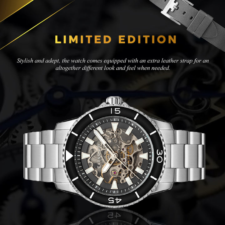 Limited Edition Skeleton Automatic With Additional Strap Men's Watch - ES-8227-22