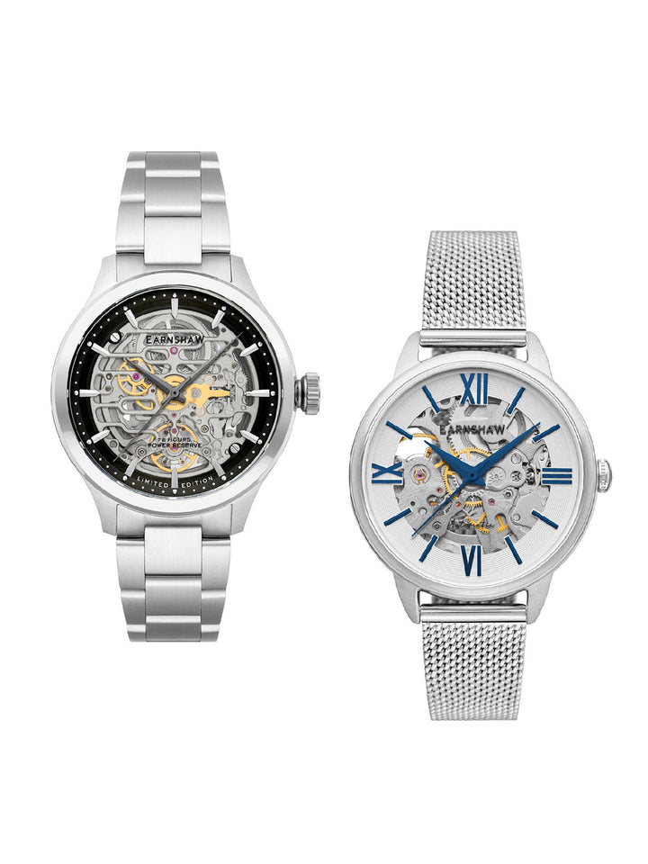 72 hours Power Reserve Automatic Couple Watch - ES-8229-SET-02