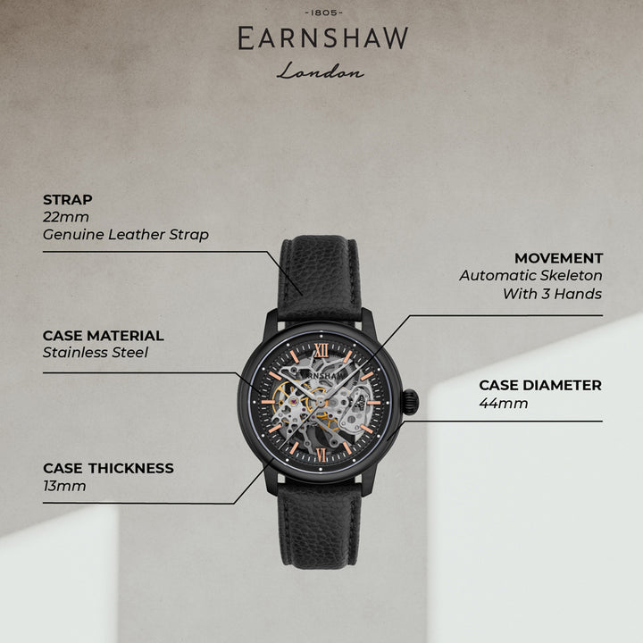 Cornwall Skeleton Automatic Men's Watch -  ES-8290-06