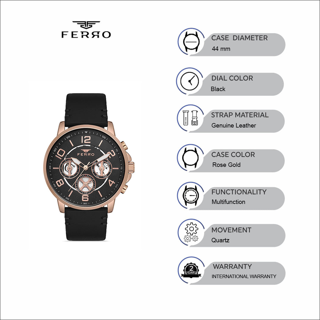 Multifunction Men's Watch - FM11146B-R