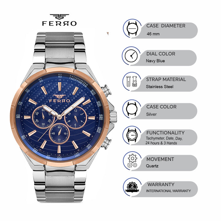 Multifunction Men's Watch - FM11276A-E3