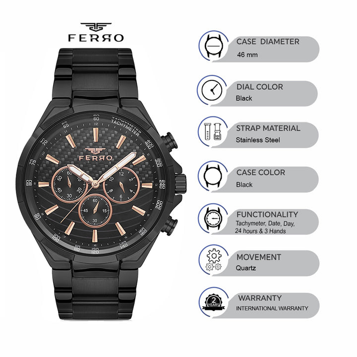 Multifunction Men's Watch - FM11276A-G