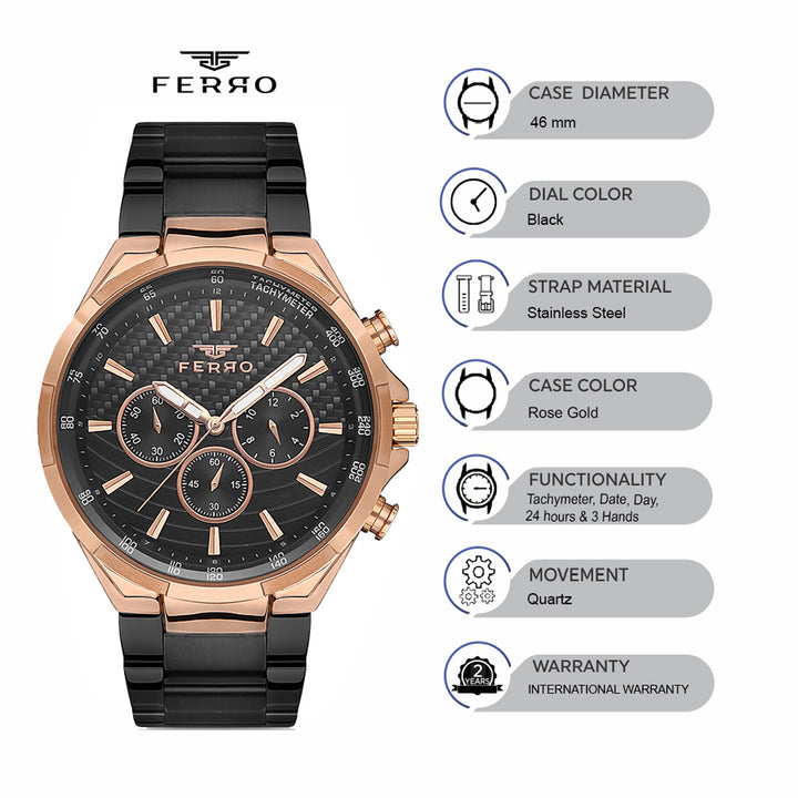 Multifunction Men's Watch - FM11276A-R