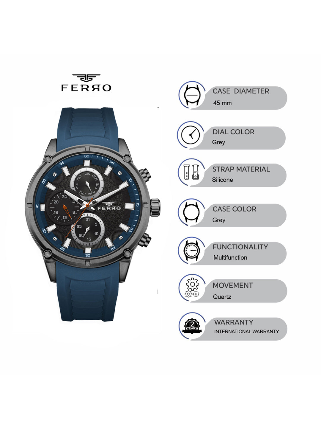 Multifunction Men's Watch - FM11363D-ZD4