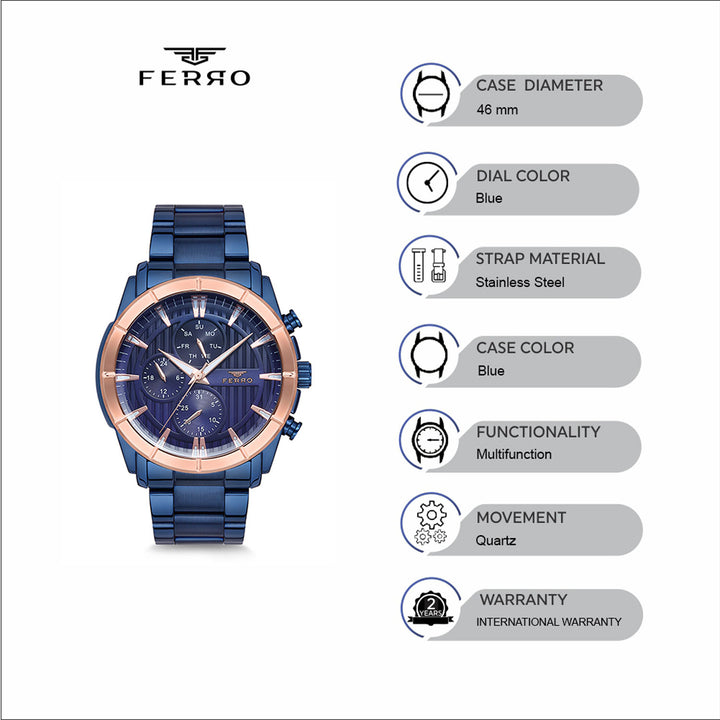 Multifunction Men's Watch - FM1889A-T