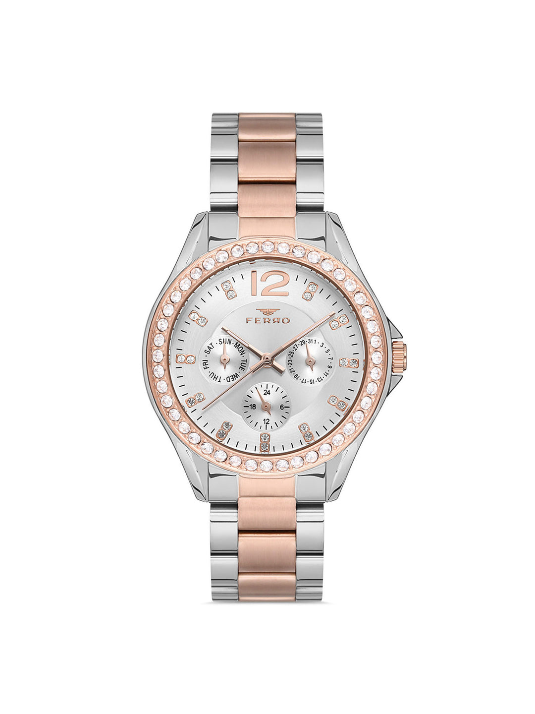 Multifunction Crystal Women's Watch - FM21140A-E