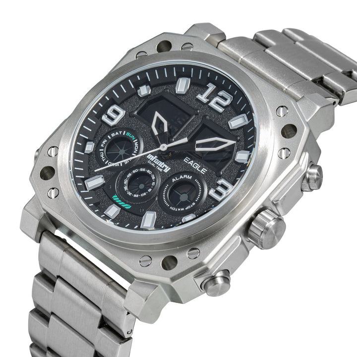 The Eagle Multifunction Dual Timer Ana-Dig Men's Watch - FS-011-S-S