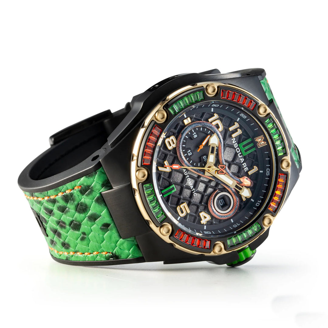 Snake Special Edition Automatic Swarovski Crystal Men's Watch - G0473-N51.5