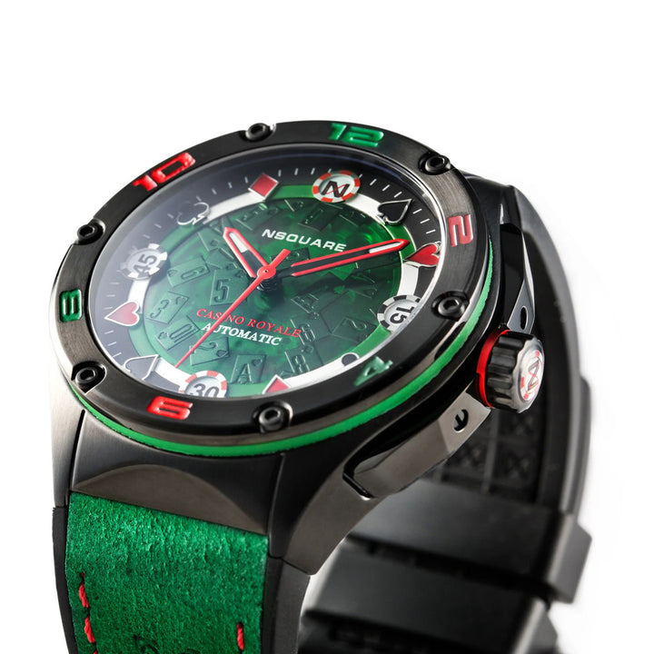 Casino Royale Limited Edition Automatic 21 Jewels Men's Watch - G0544-N40.1 GREEN STRAP