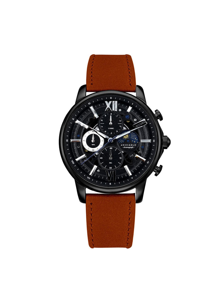 Belfast Moon Quartz Men's Watch - G 7013 BK-BK