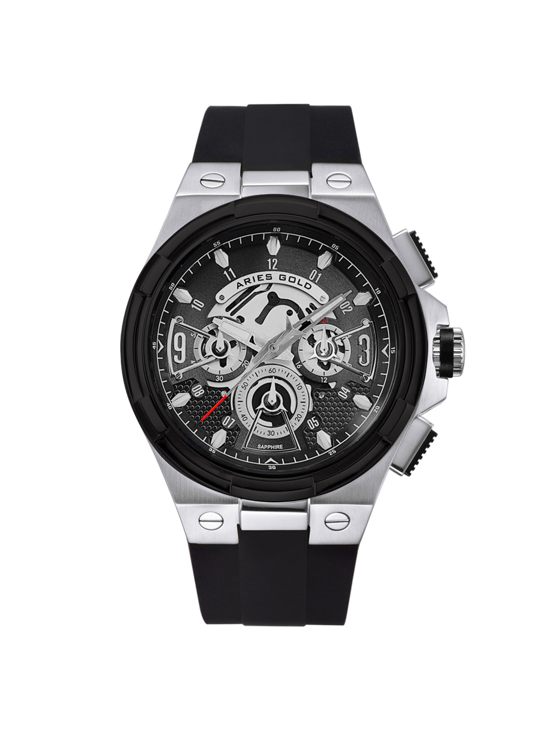 Lightning Quartz Men's Watch - G 7016 SBK-BK