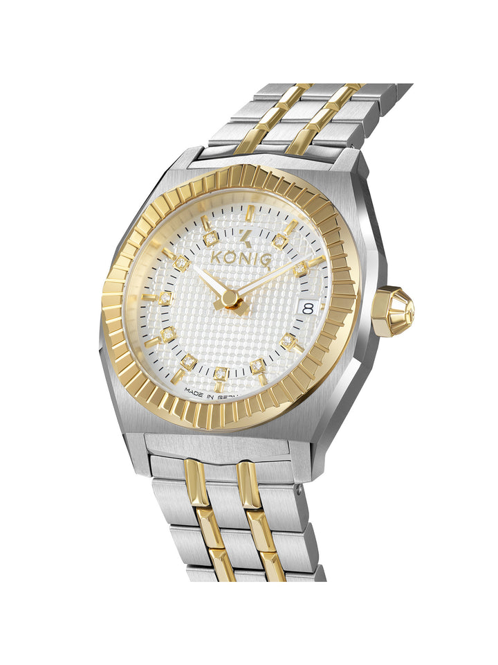 Bijou 10 Diamonds Quartz Women's Watch - K74BJ003