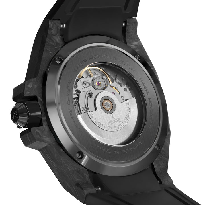Carbon Automatic Skeleton Men's Watch - K74CB001