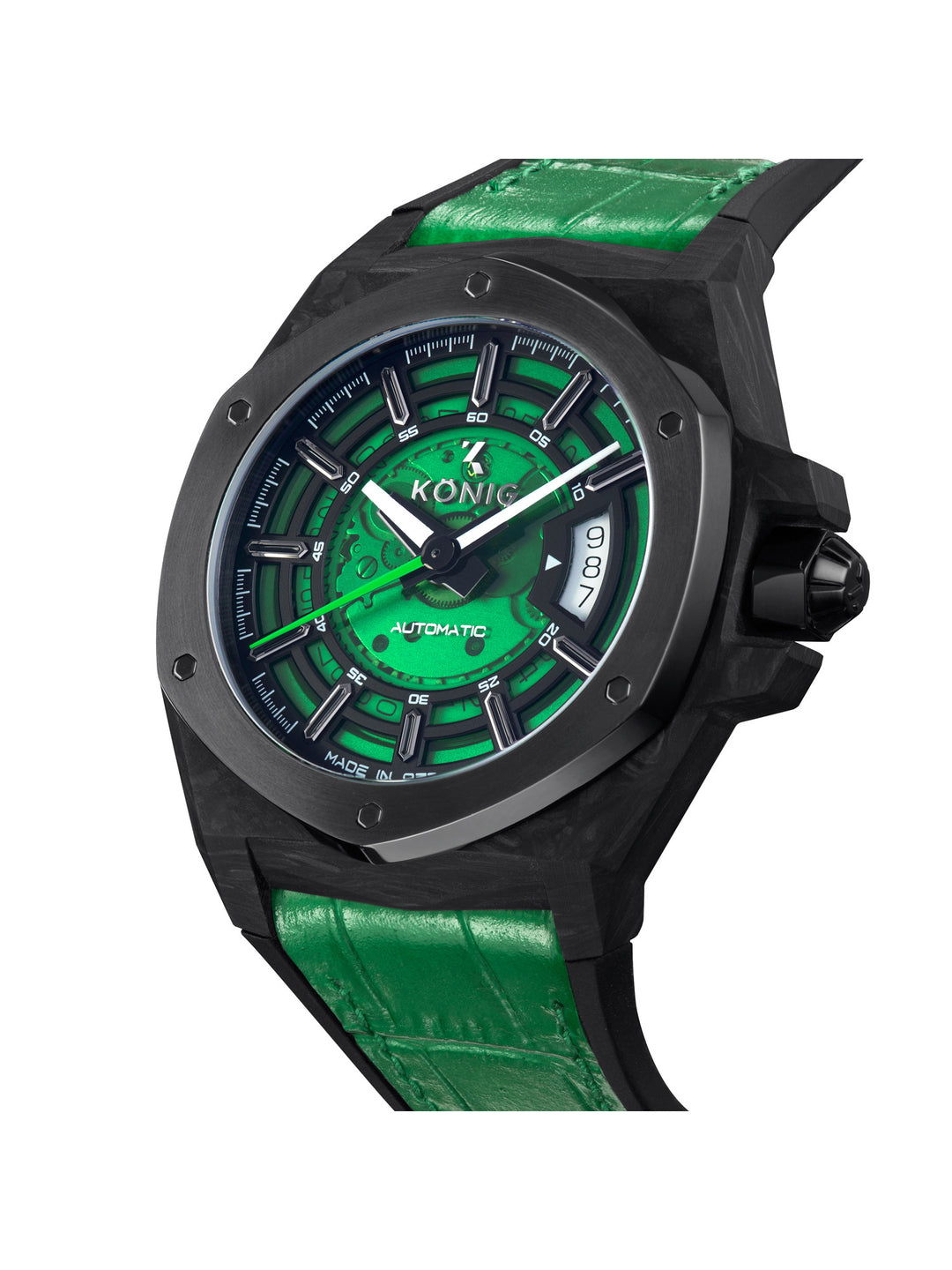 Carbon Automatic Skeleton Men's Watch - K74CB003