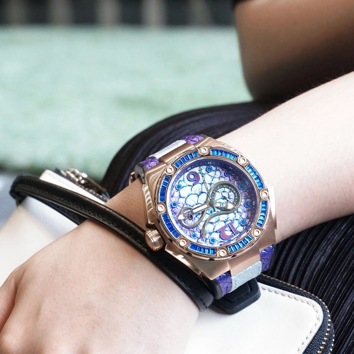 Snakequeen Automatic Swarovski Crystal Women's Watch - L0471-N11.13