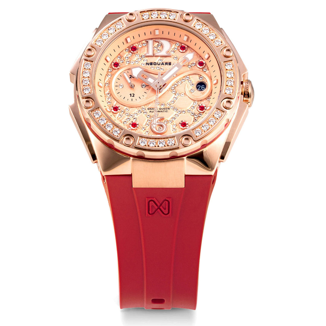 Snakequeen 39 mm Automatic Swarovski Crystal Women's Watch - L0472-N48.6