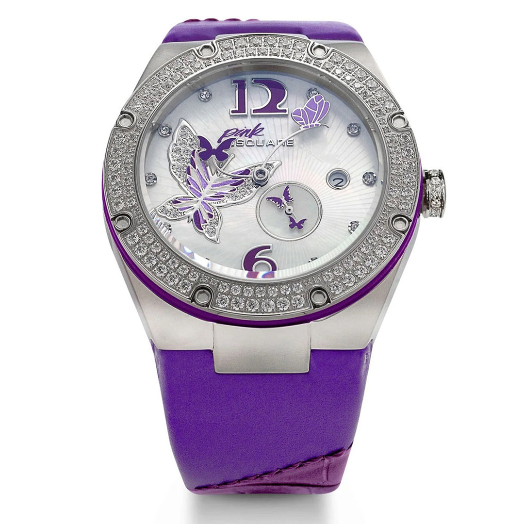 Pink Gracefully Swarovski crystal Automatic Women's Watch - L0519-NP01.1