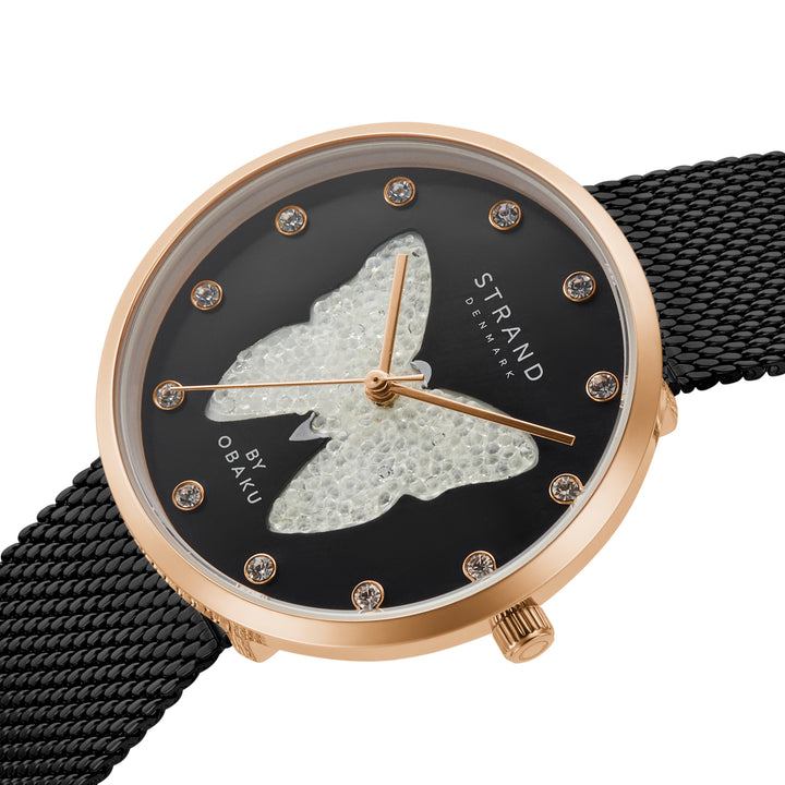 Sparkling Butterfly Quartz Women's Watch - S700LHVBMB-DBW