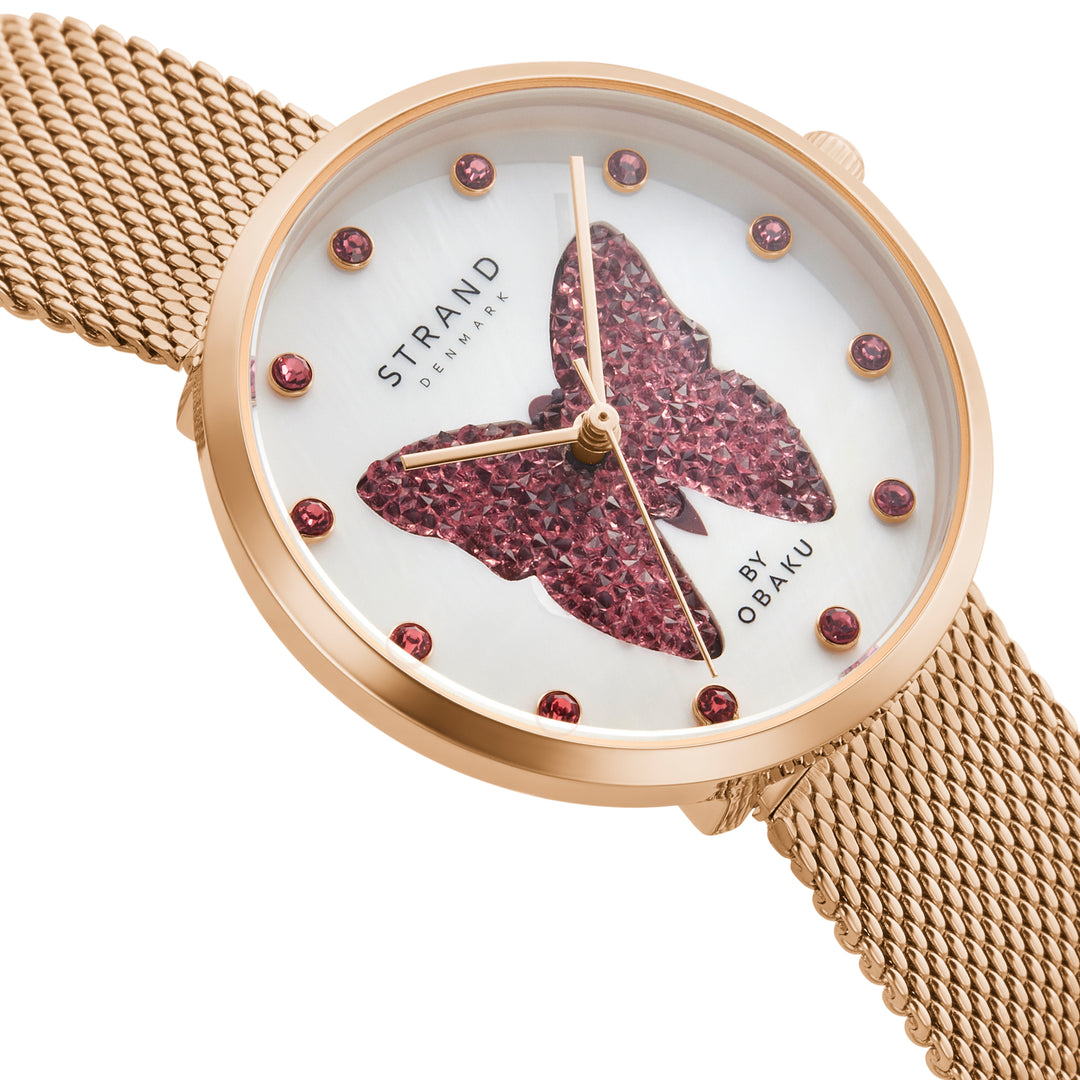 Sparkling Butterfly Quartz Women's Watch - S700LHVWMV-DBD