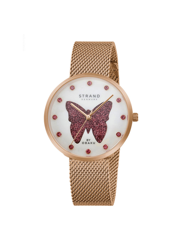 Sparkling Butterfly Quartz Women's Watch - S700LHVWMV-DBD