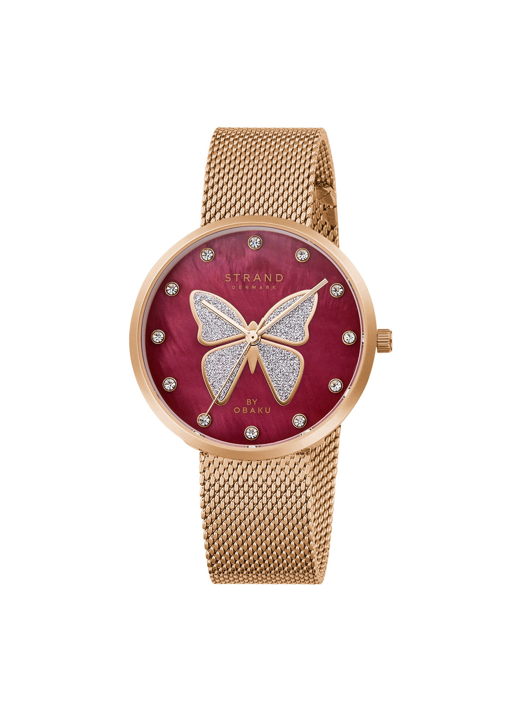Glitter Butterfly Quartz Women's Watch - S700LXVDMV-DB