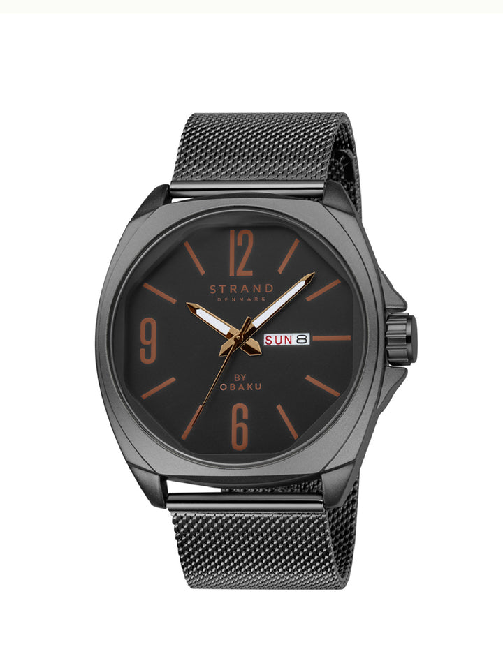Douglas Charcoal Quartz Men's Watch - S722GDBBMB
