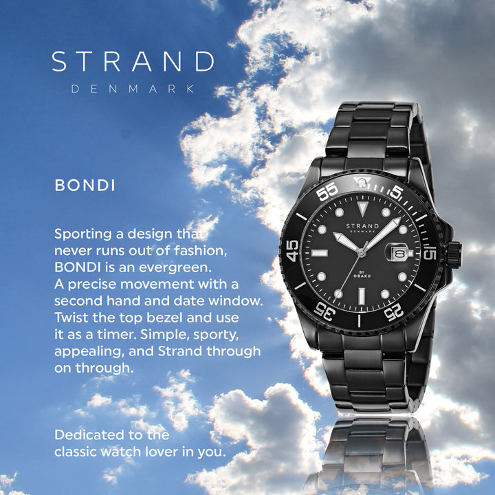 Bondi Dark Quartz Men's Watch - S727GDBBSB